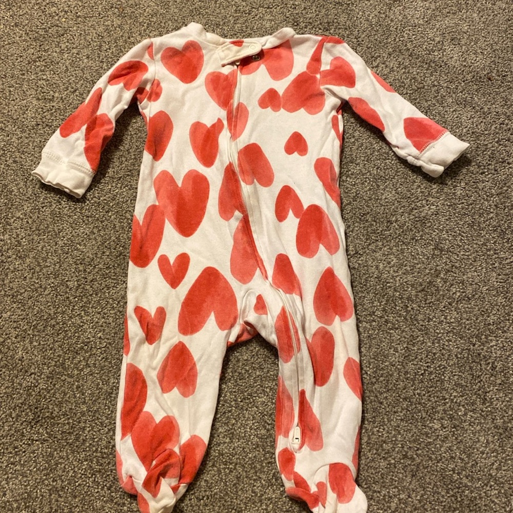 🧡 Buy 1 Get 2 Free! Heart Footie Pajamas